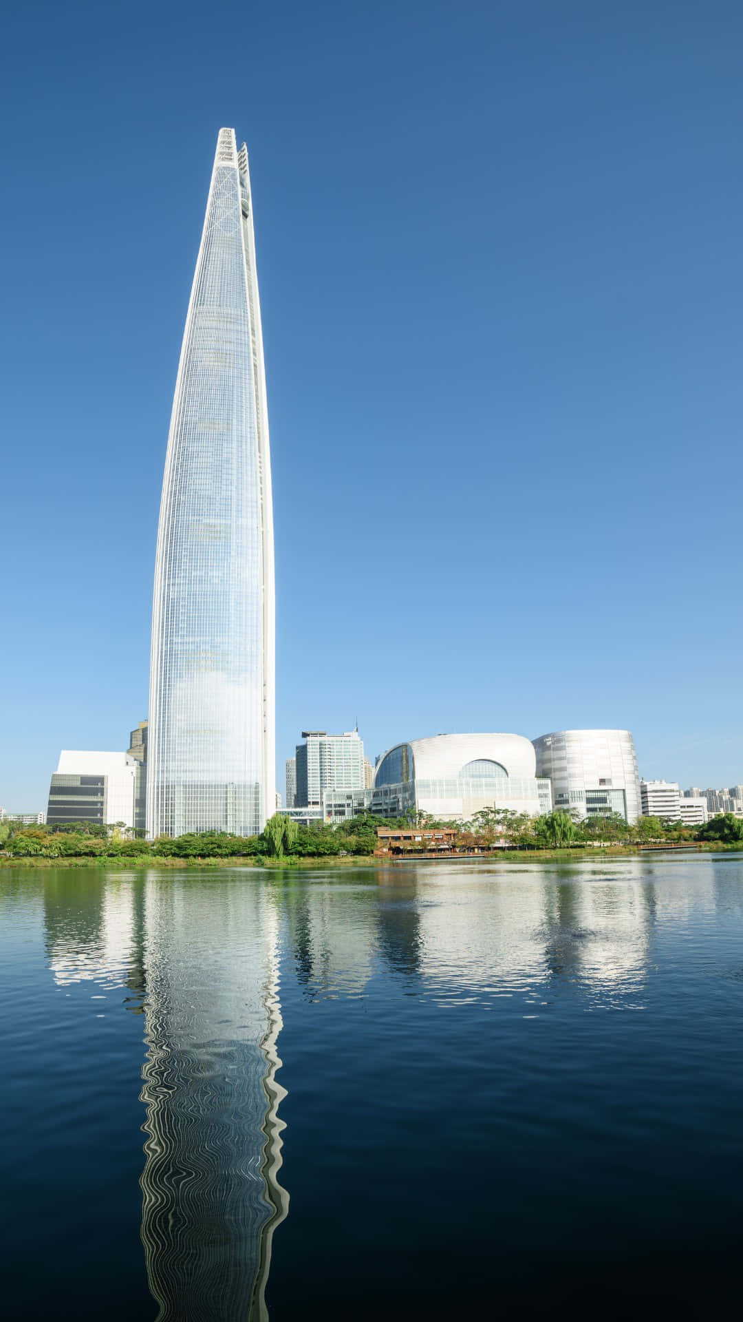 Lotte World Tower Reflection Seoul Wallpaper