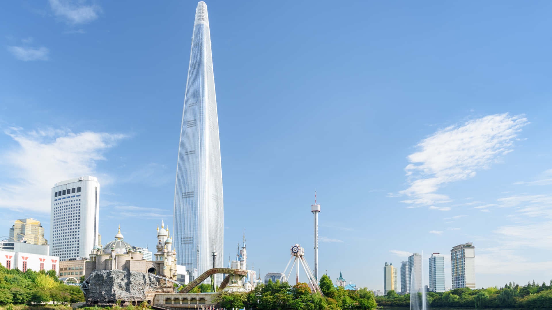 Lotte World Tower Skyline Wallpaper