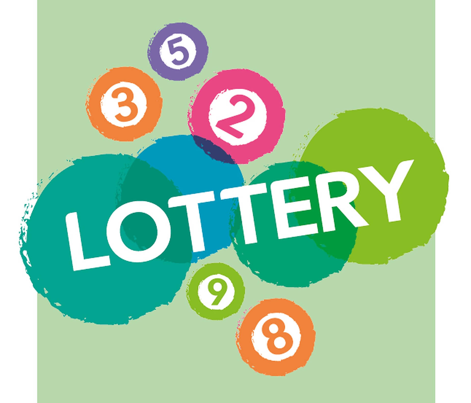 Lottery Balls Green Artwork Wallpaper