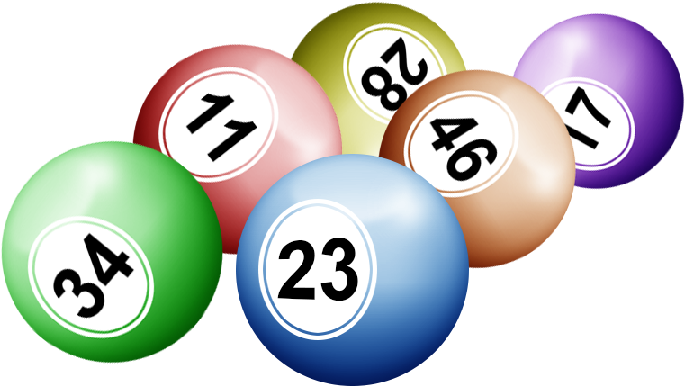 Lottery Balls Numbers Graphic PNG