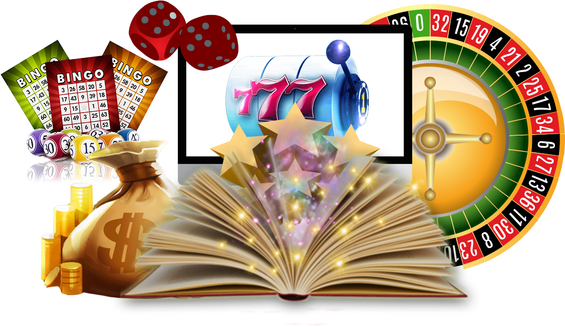 Lotteryand Casino Elements Collage PNG