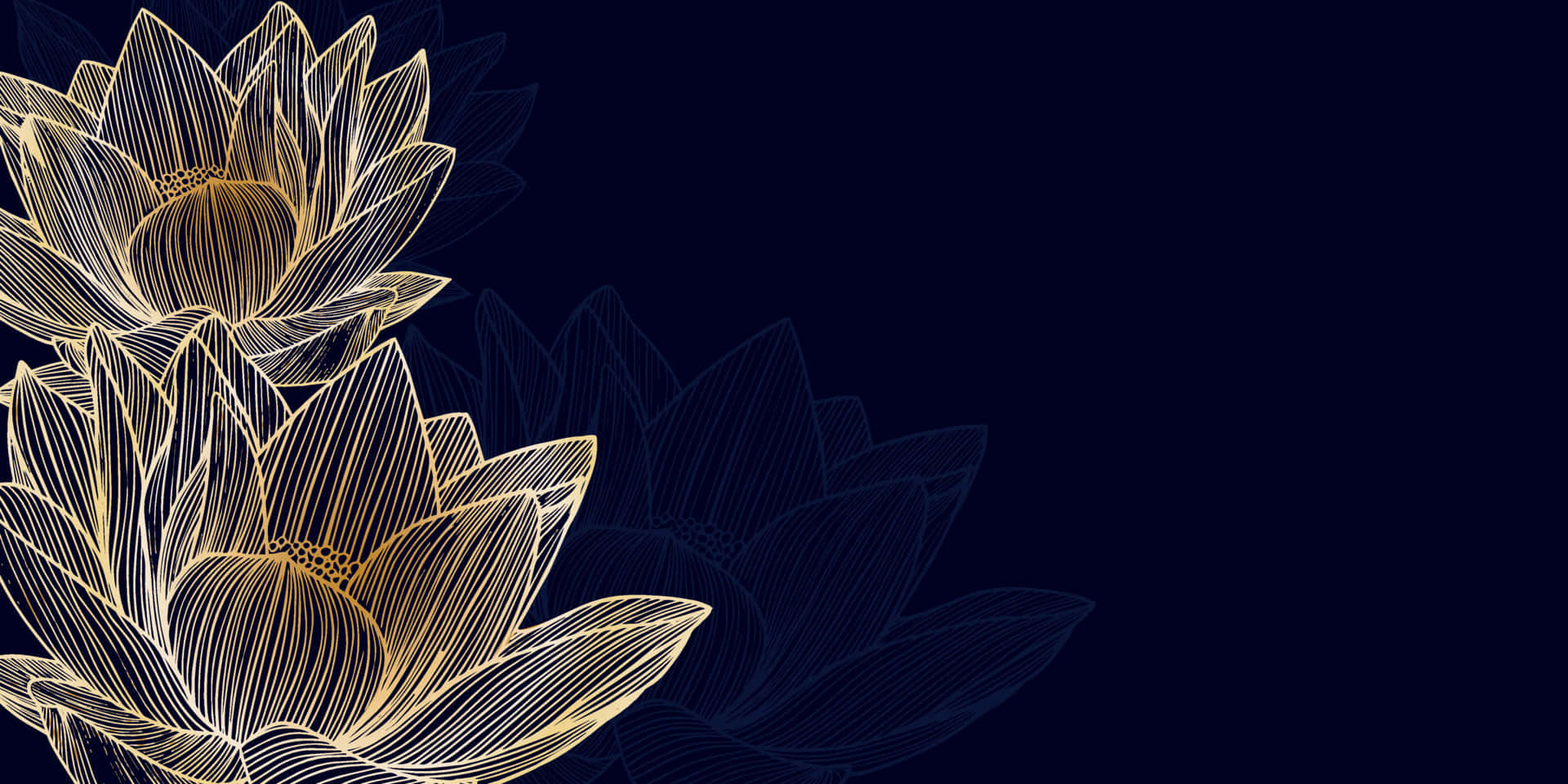 A tranquil image of lotus flowers blooming in a lake to create an aura of serenity
