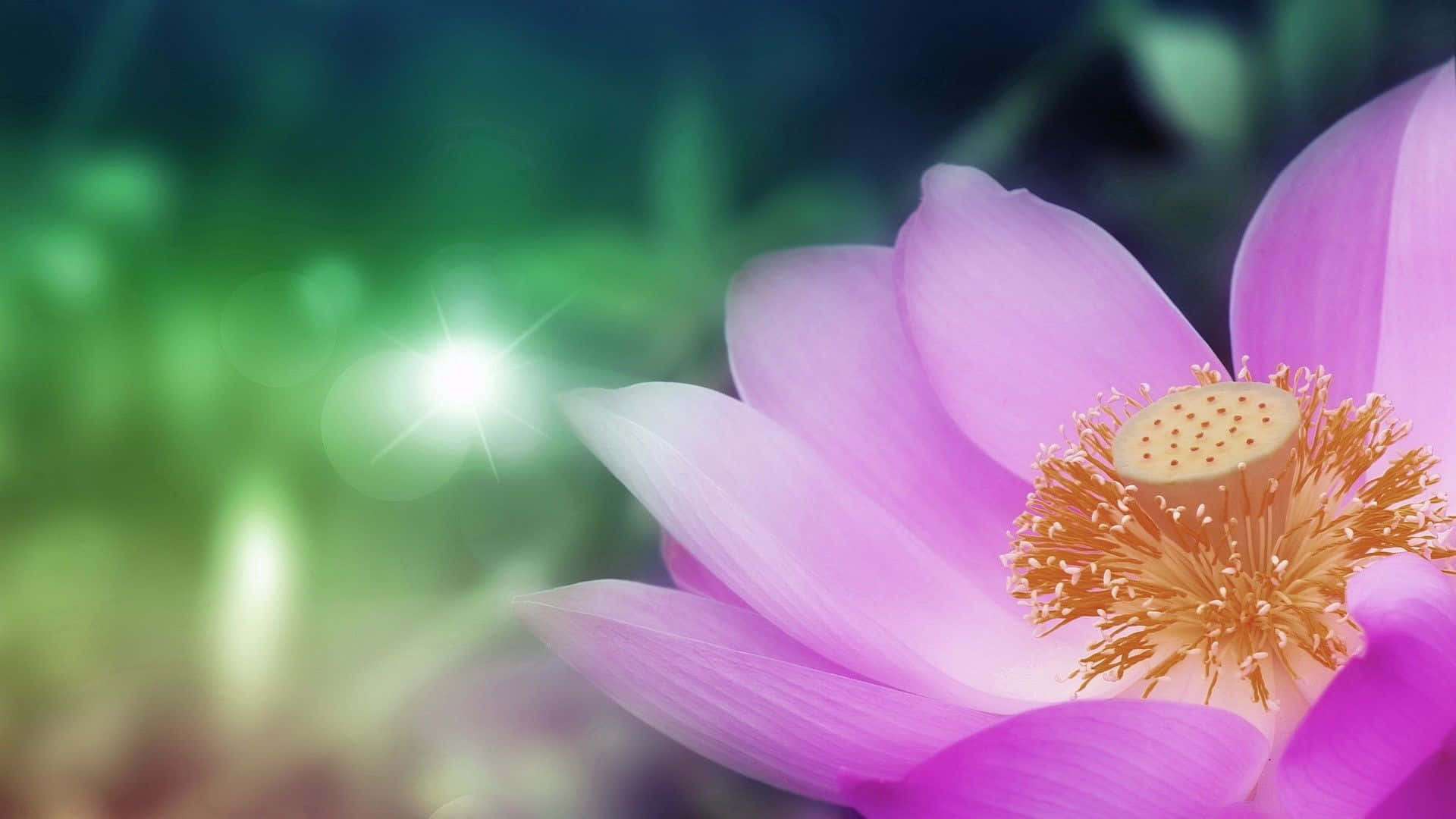 Elegant Lotus Flower in Full Bloom