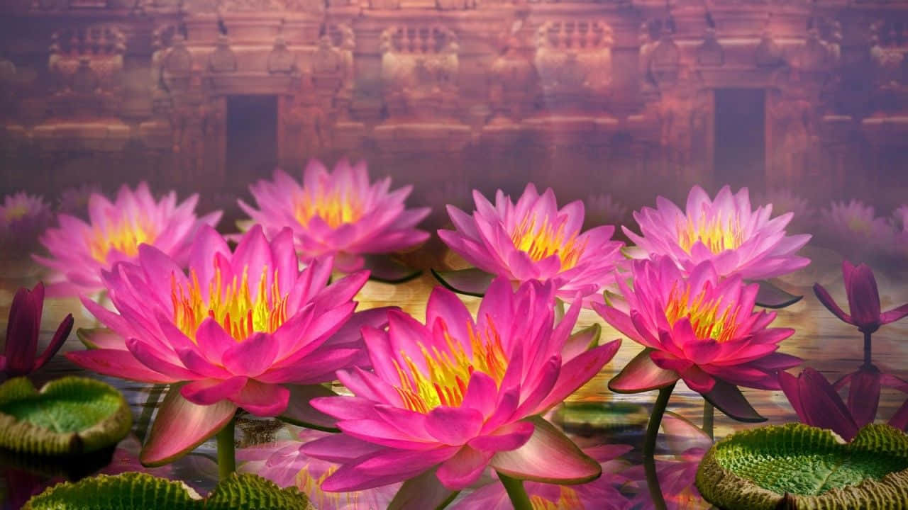 HD wallpaper flower sunrise lotus lotus flower nature beautiful   Wallpaper Flare