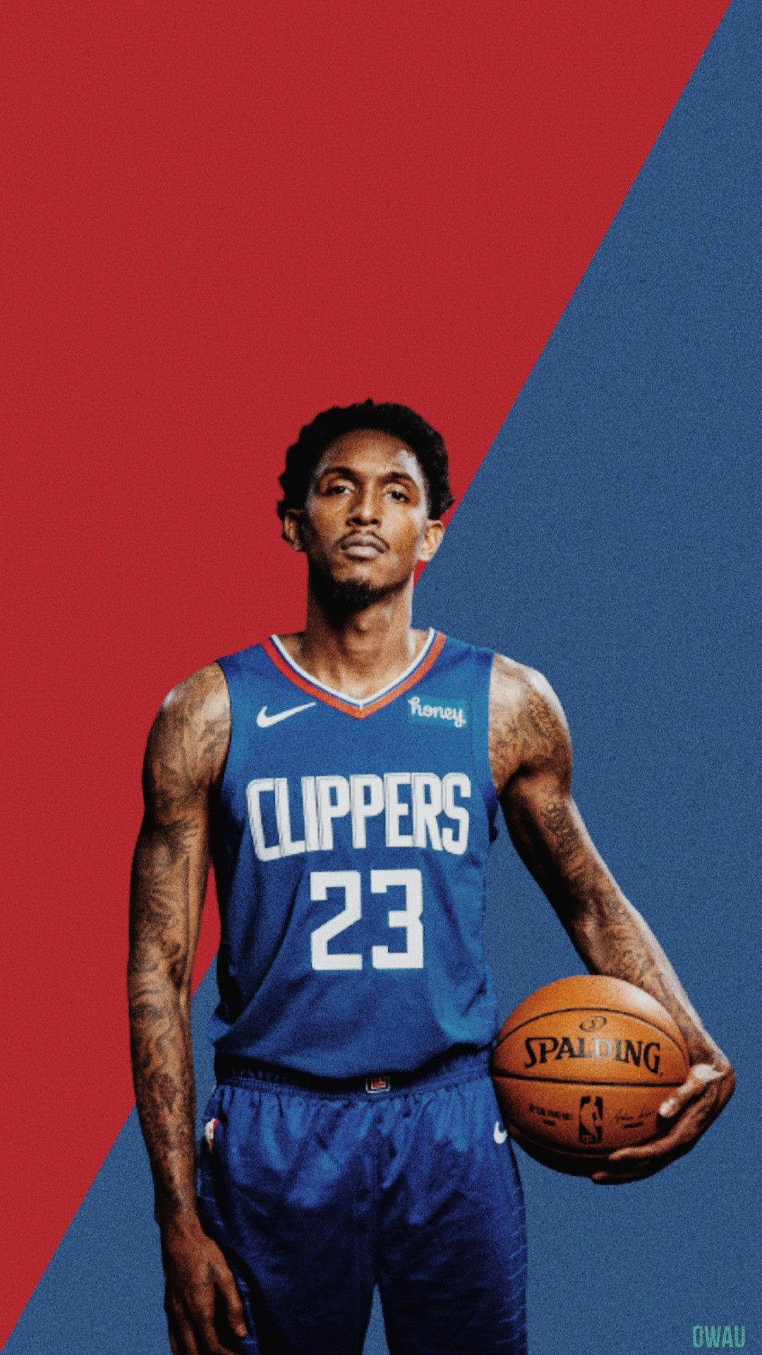 Lou Williams Blue And Red Wallpaper