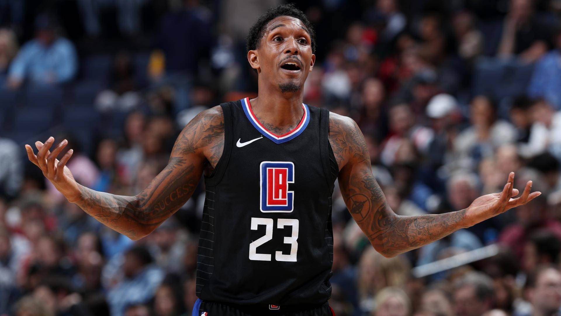 Lou Williams Surprised Expression Wallpaper