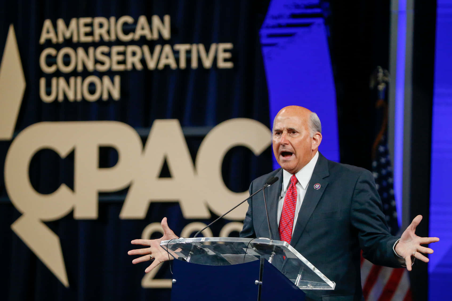 Louie Gohmert Speaking At Cpac Conference Wallpaper
