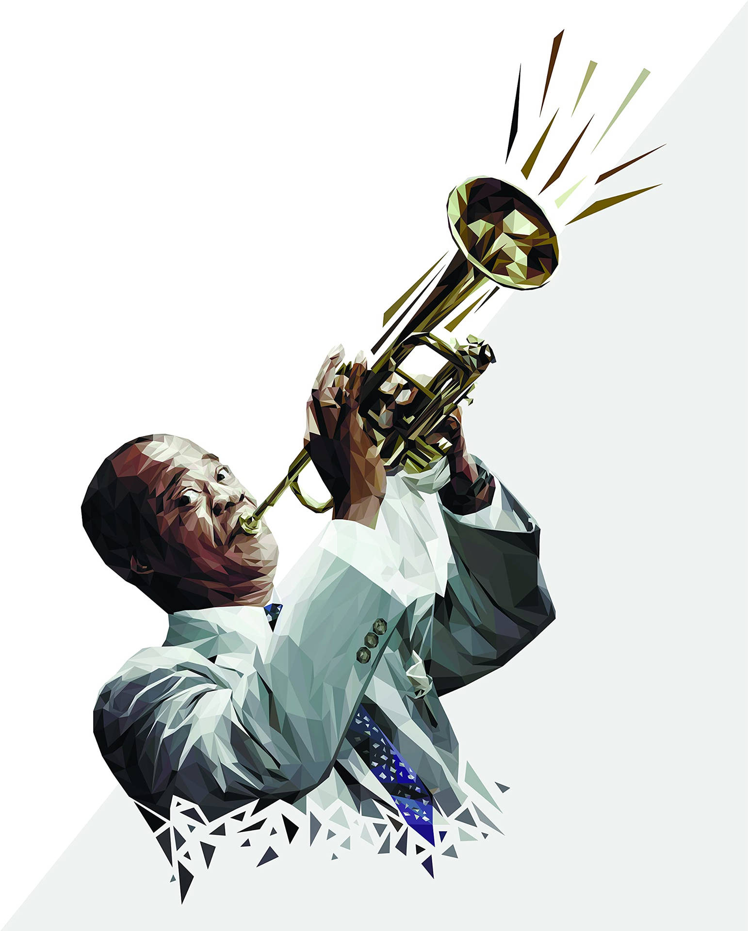 Louis Armstrong Graphic Art Wallpaper