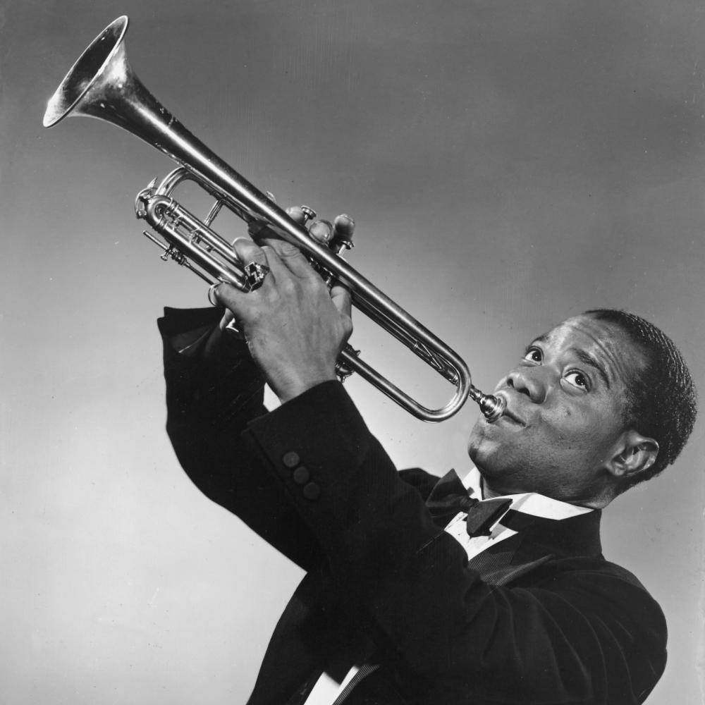 Louis Armstrong Young American Trumpeter Wallpaper