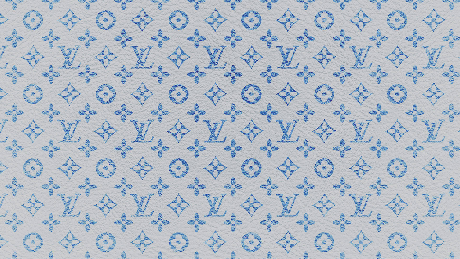 Louis Vuitton Aesthetic Blue And White Background