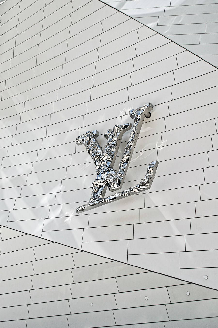 Louis Vuitton Aesthetic Crystal On Wall Background