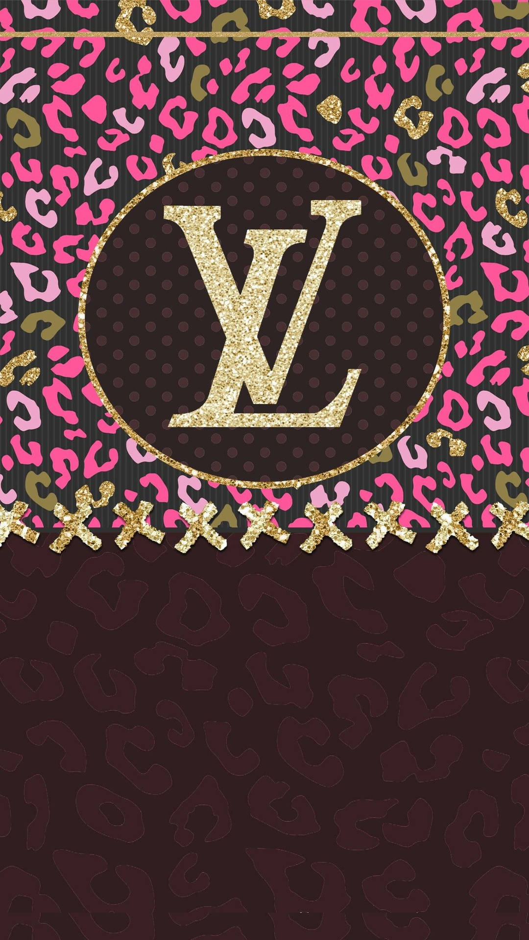 black and gold lv wallpaper