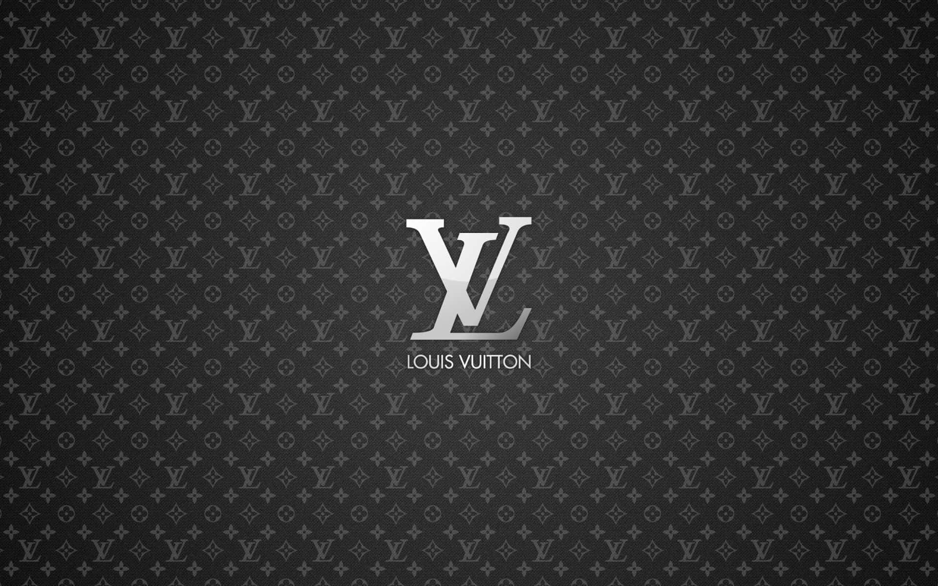 Silberneslogo Louis Vuitton Hintergrund.
