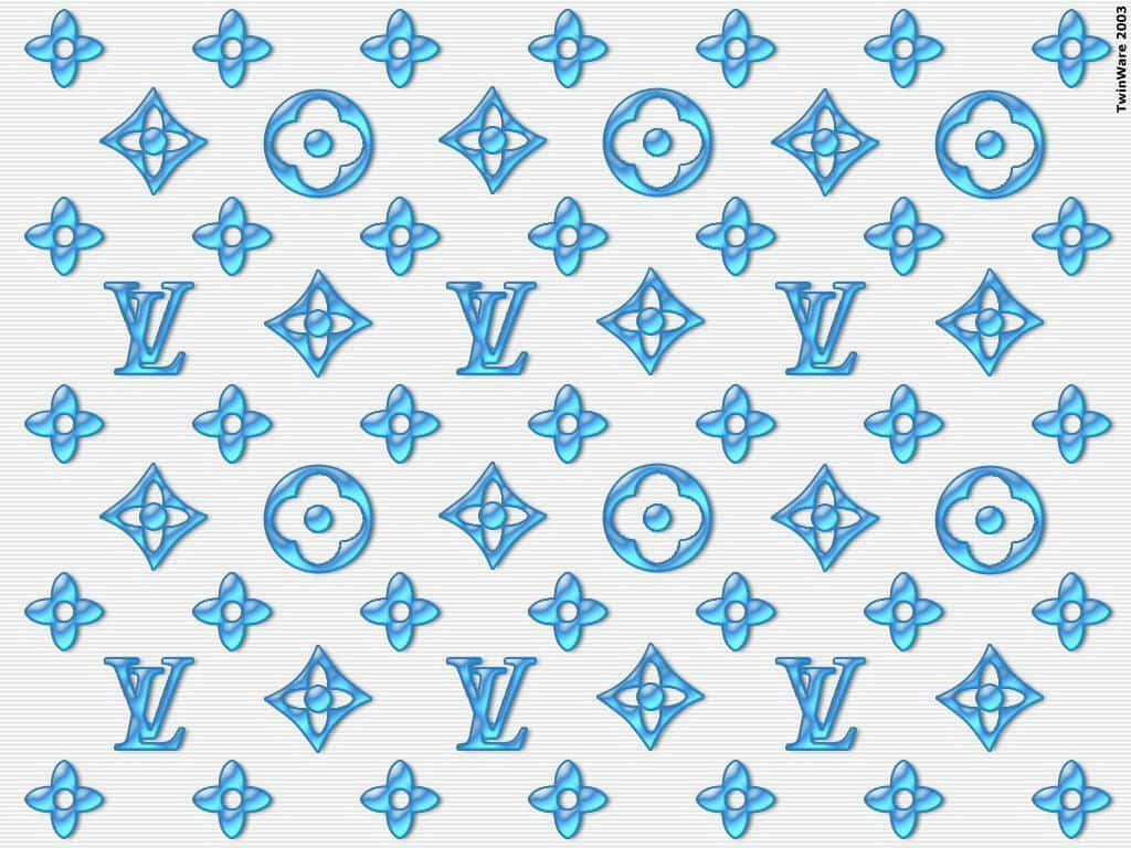 Perfectly Luxurious Louis Vuitton Blue Wallpaper