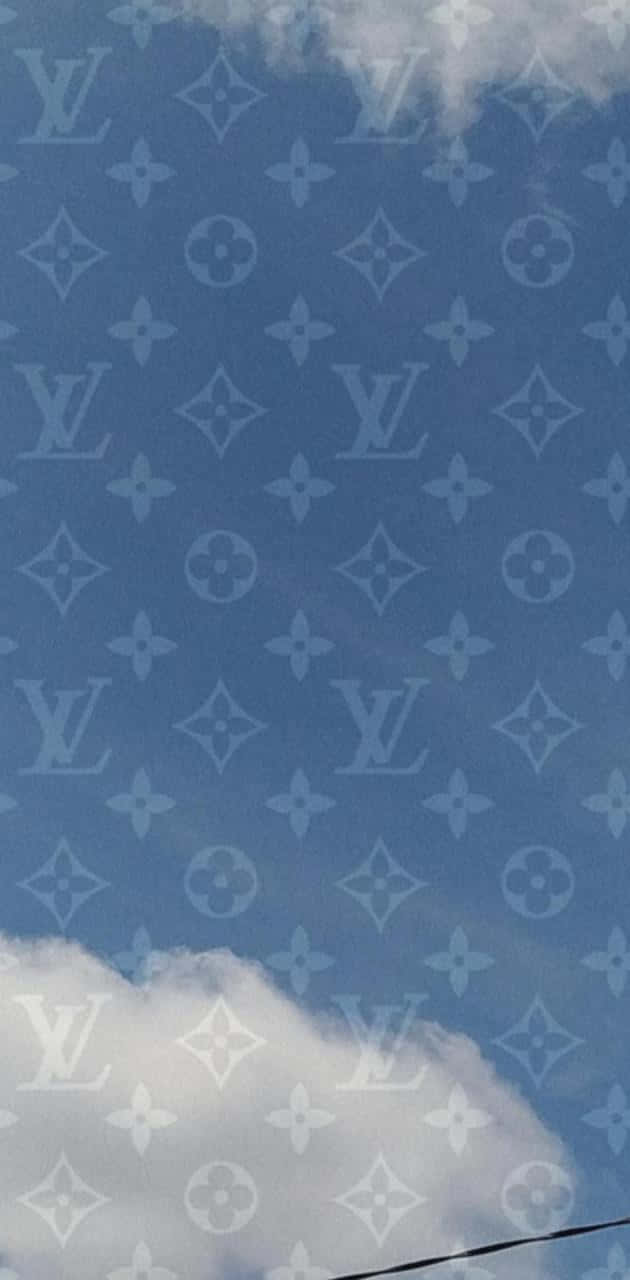 Download Get a glimpse of timeless luxury with this gorgeous blue Louis  Vuitton pattern Wallpaper