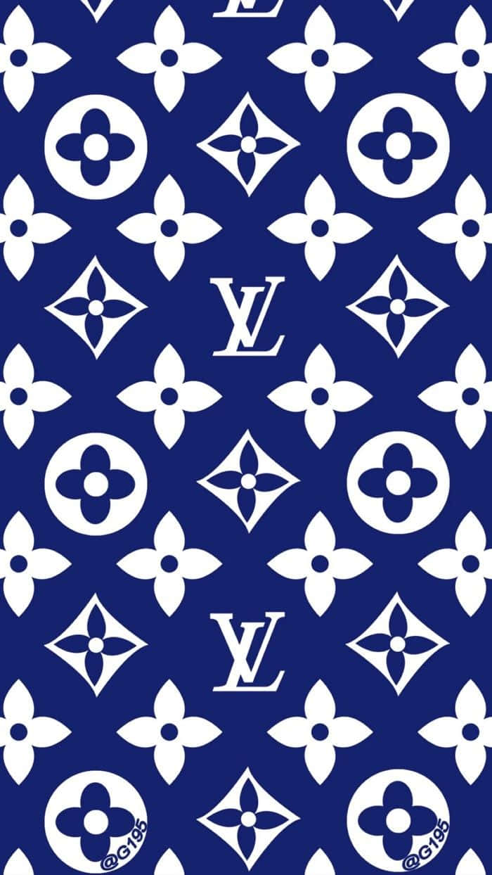 Download Stunningly Classic Louis Vuitton Blue Wallpaper