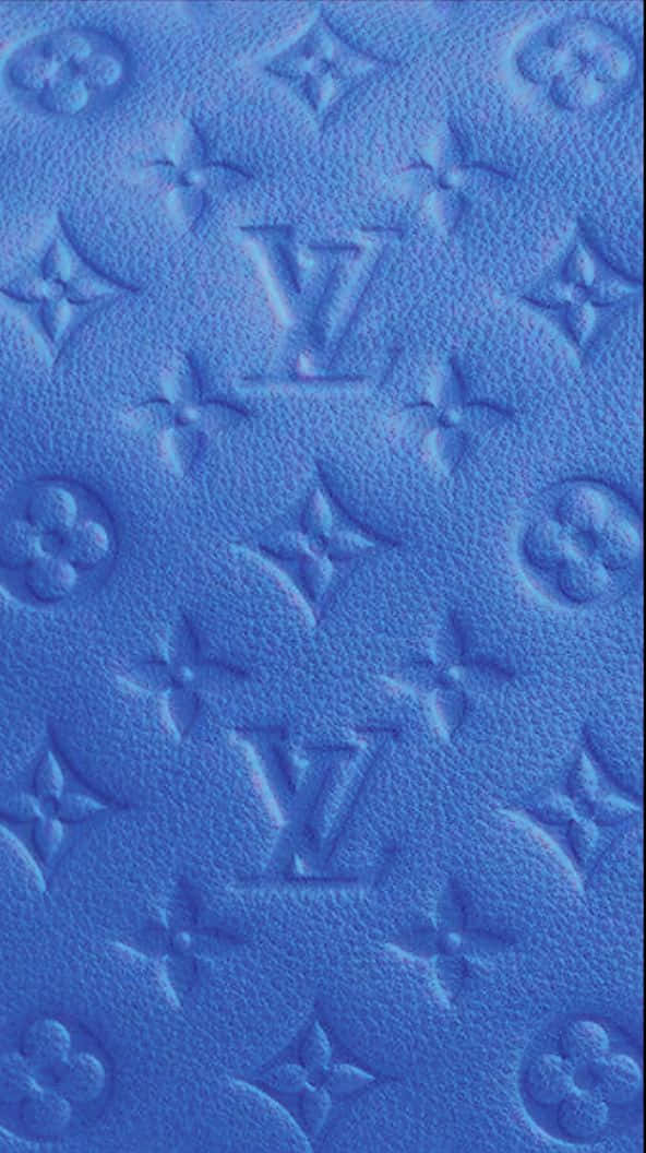 Download Get a glimpse of timeless luxury with this gorgeous blue Louis  Vuitton pattern Wallpaper