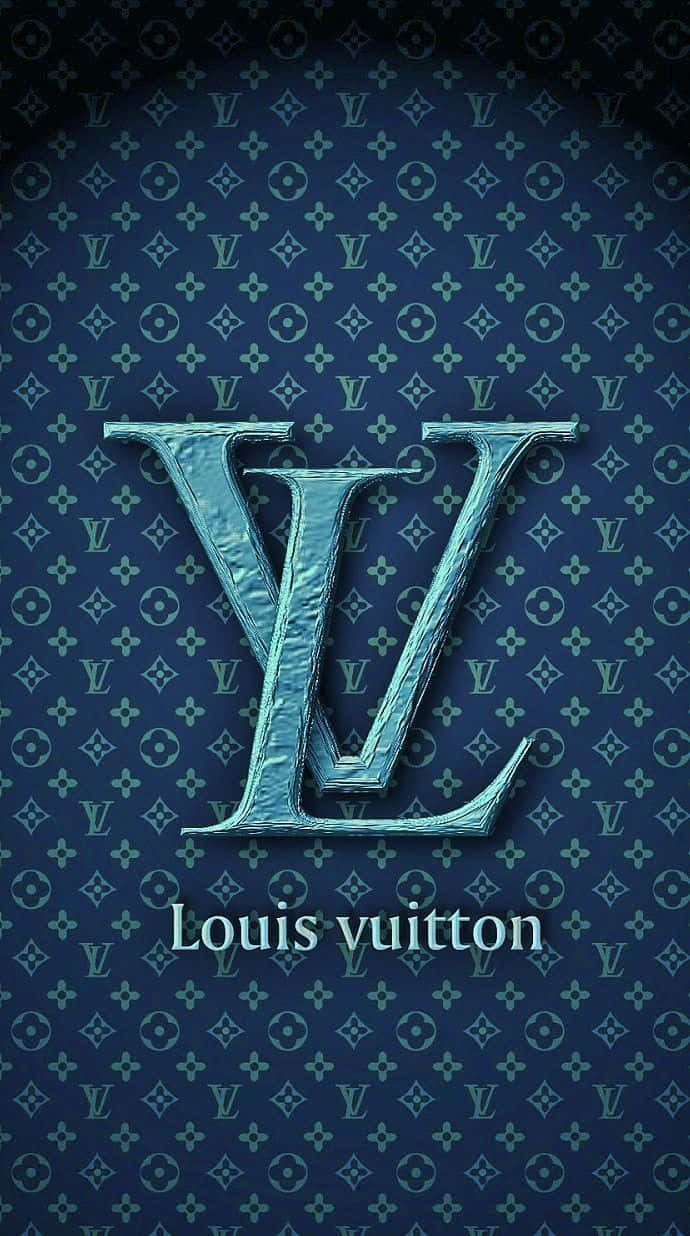 Luxus,stil Und Eleganz - Louis Vuitton Blau Wallpaper