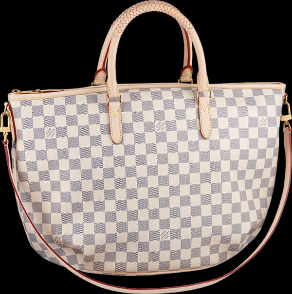 Louis Vuitton Damier Azur Canvas Bag PNG