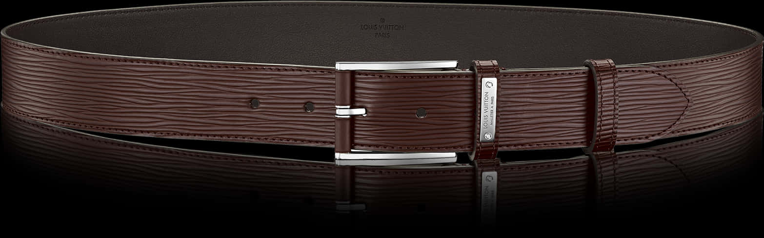 Louis Vuitton Designer Leather Belt PNG