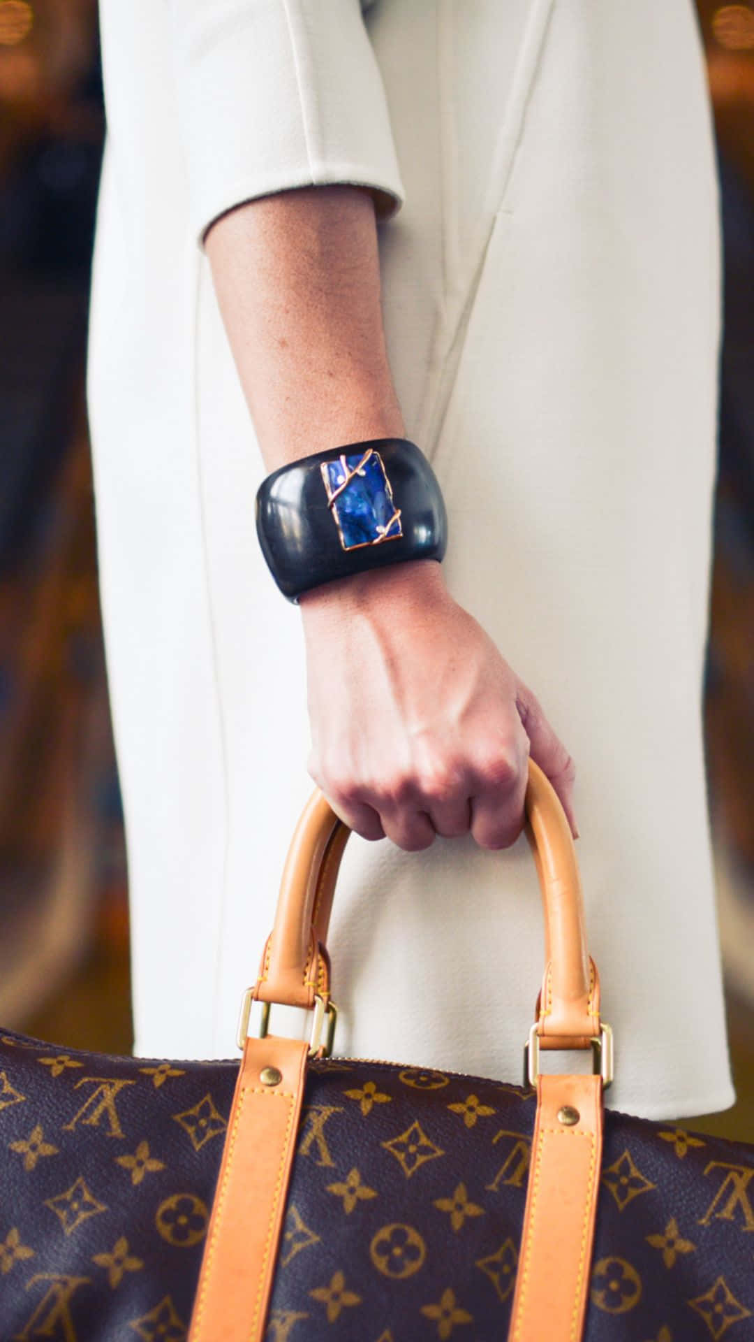 Introducer den chic Louis Vuitton iPhone tapet! Wallpaper