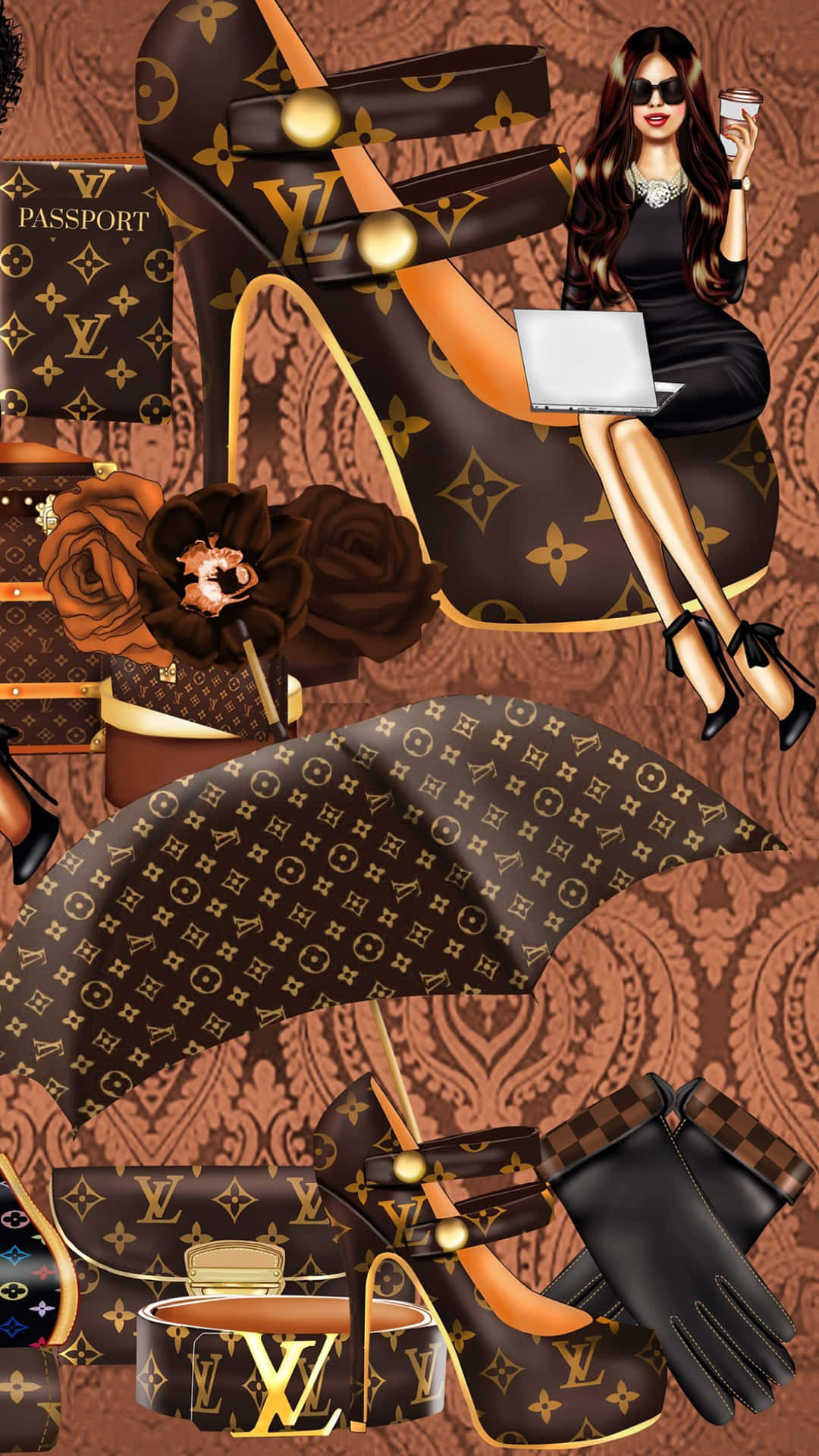 Get ready for the summer with the new Louis Vuitton iPhone. Wallpaper