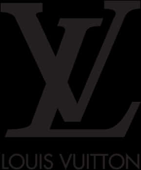 Louis Vuitton Logo Black PNG