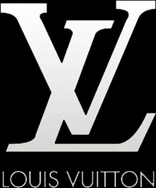 Louis Vuitton Logo Blackand White PNG