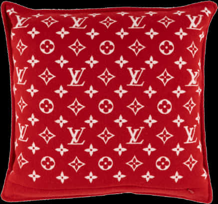 Louis Vuitton Monogram Red Cushion PNG