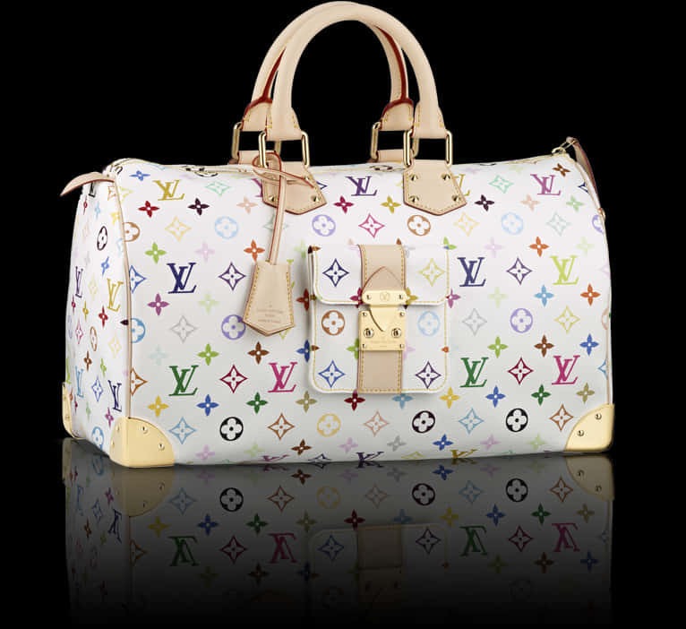 Louis Vuitton Multicolor Monogram Handbag PNG