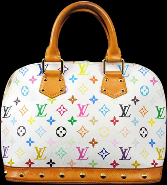 Louis Vuitton Multicolor Monogram Handbag PNG