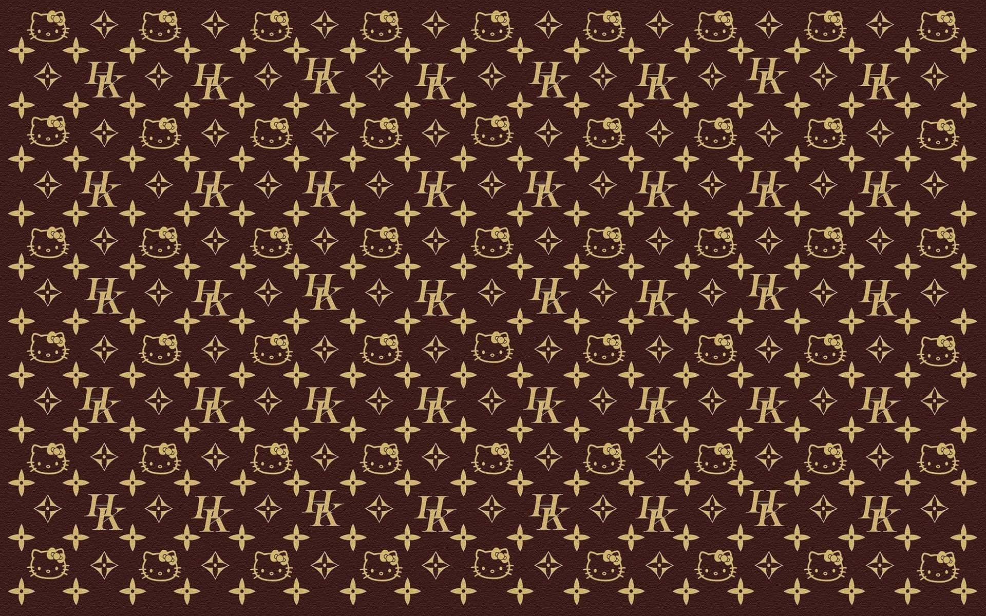 Download Feel fabulously chic with this playful LV pattern! Wallpaper