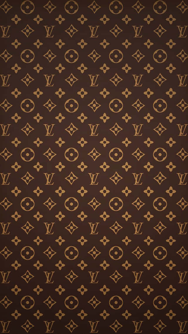 Fed og stilfuld Louis Vuitton-mønster Wallpaper