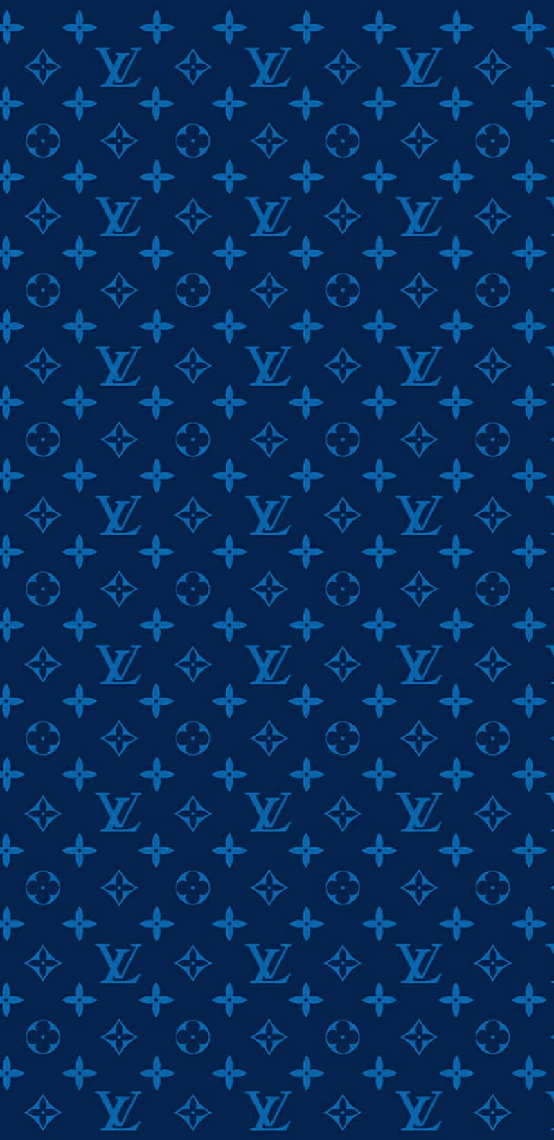 Download Tie-dye Louis Vuitton Blue Background Wallpaper