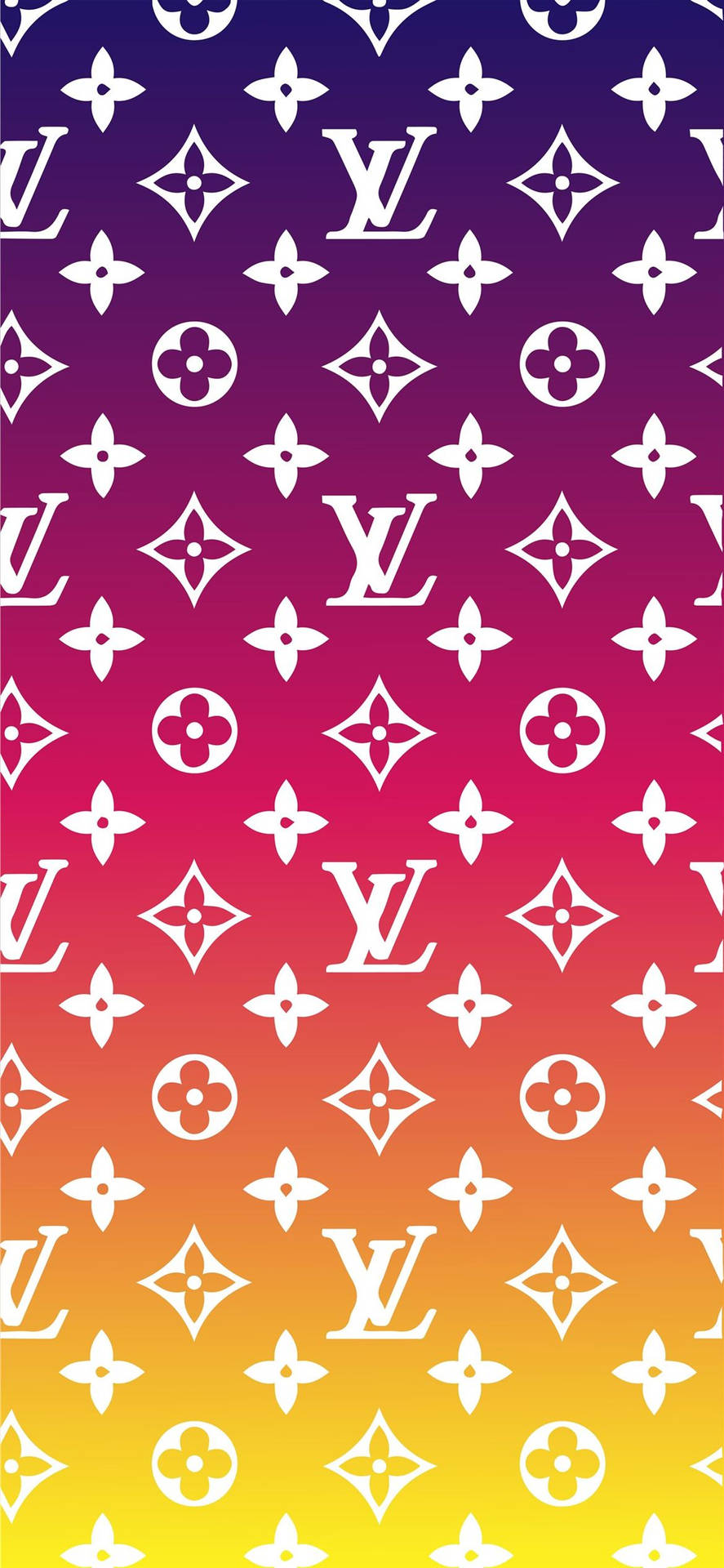 Louis Vuitton Phone Vibrant Gradient Background