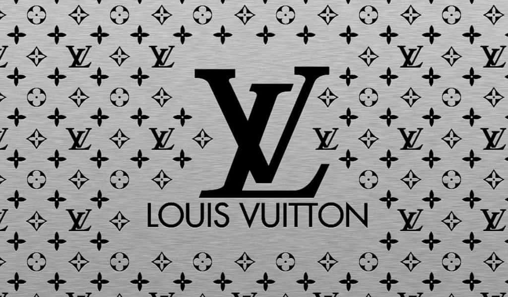 Louis Vuitton golden logo, artwork, brown metal background, creative, Louis  Vuitton logo, HD wallpaper