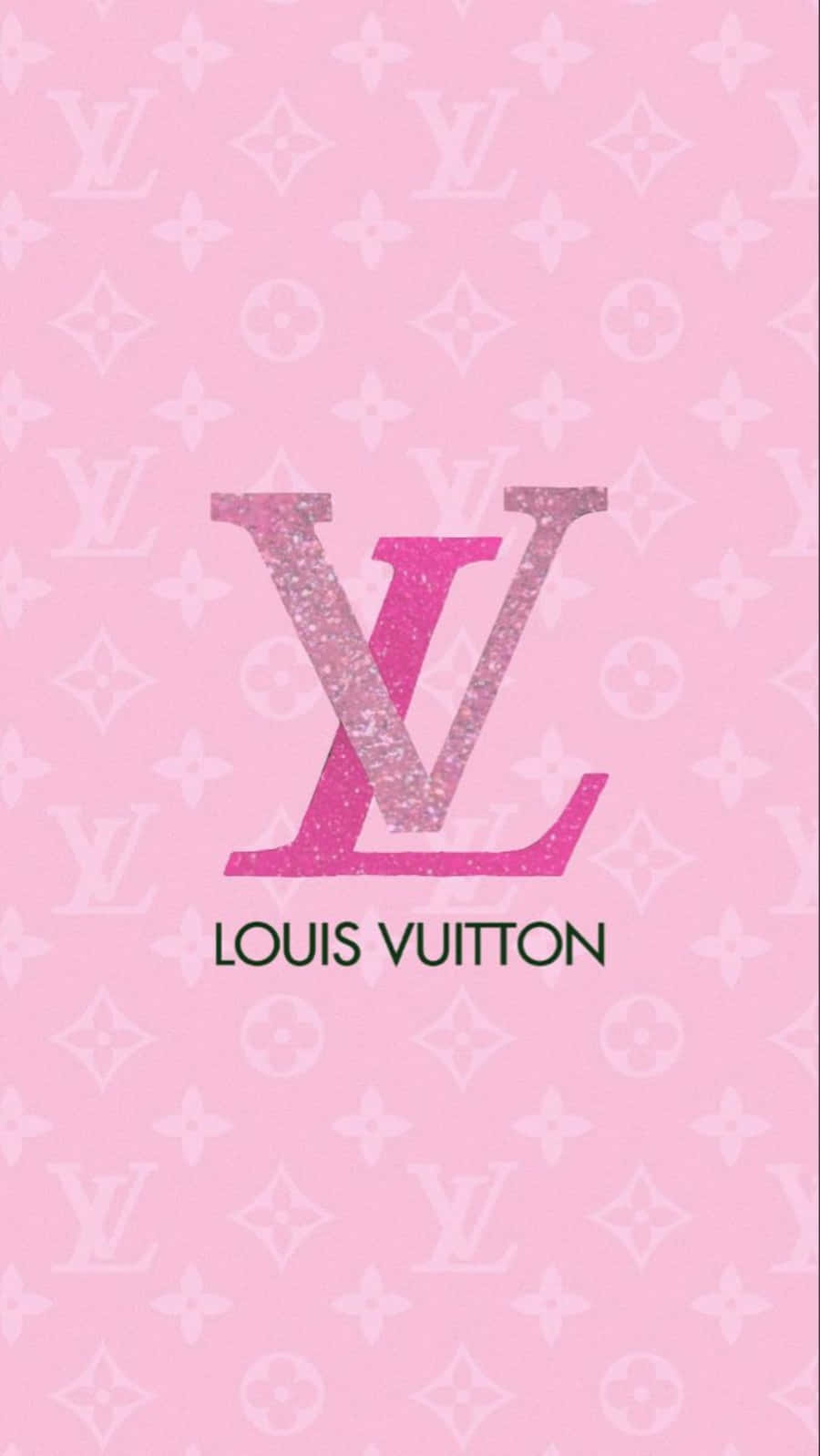 Louis Vuitton Pink Glitter Background