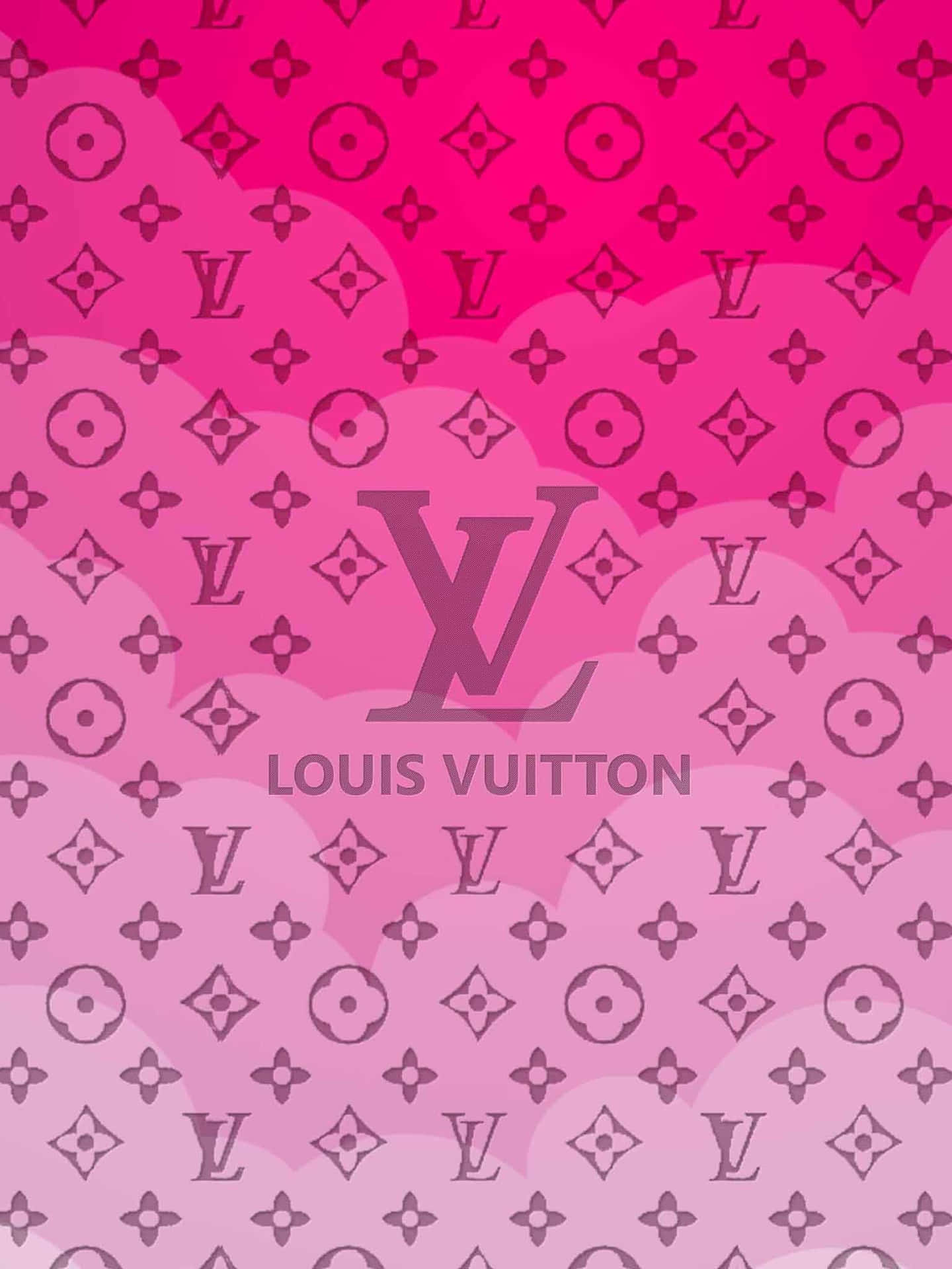 Download Paint Drip Louis Vuitton Pink Wallpaper