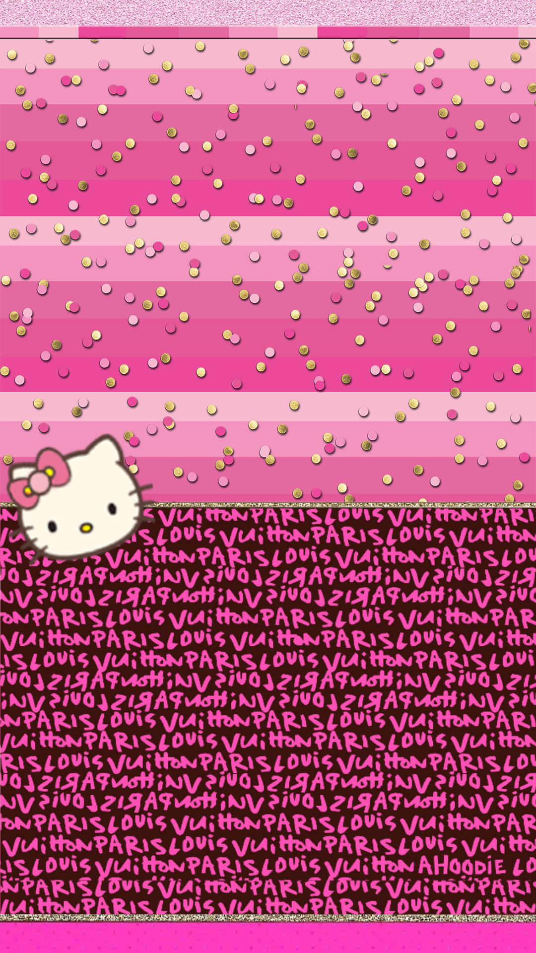 Luxury kitty, fashion, hello kitty, louis vuitton, HD phone wallpaper