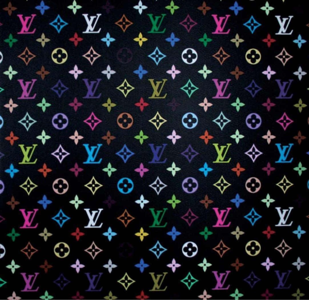 Download Colorful Louis Vuitton Print Wallpaper