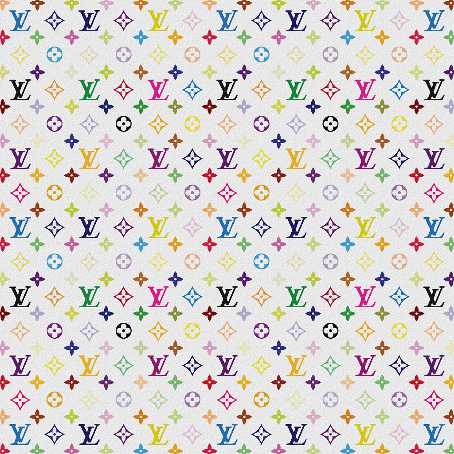 Kontrastfuld og luksuriøs Louis Vuitton-udskrivning Wallpaper