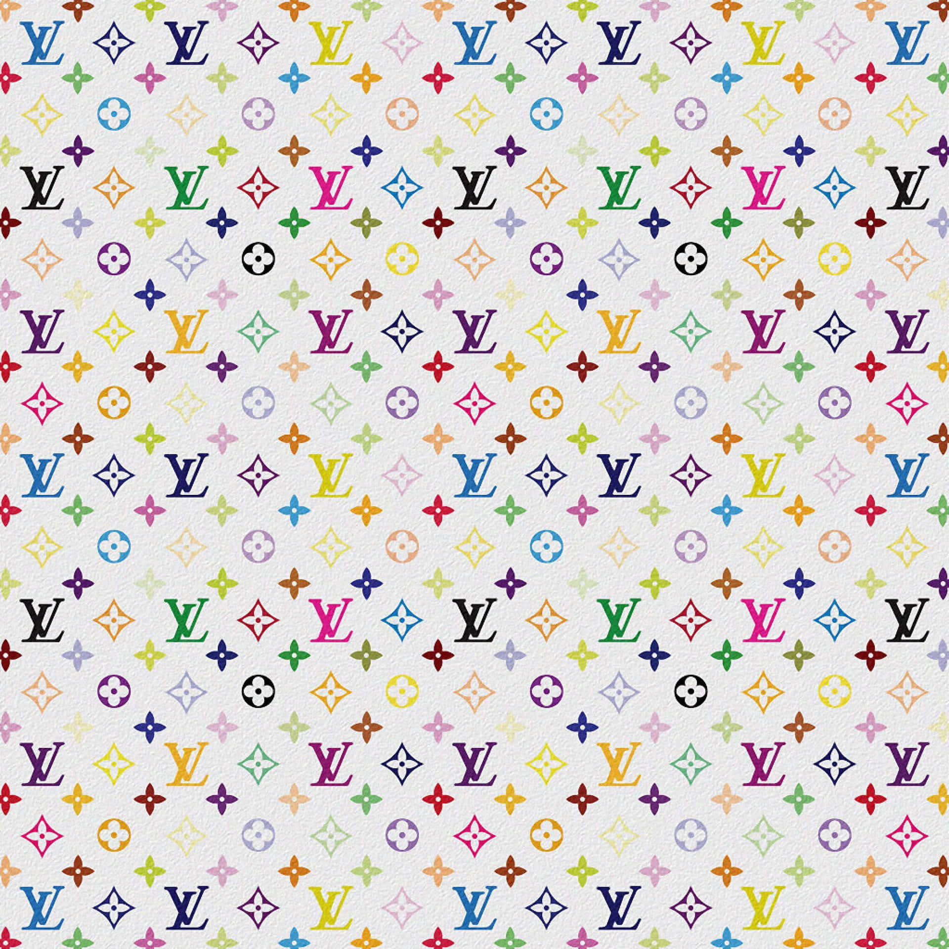 Brighten up your day with a bold Louis Vuitton print. Wallpaper