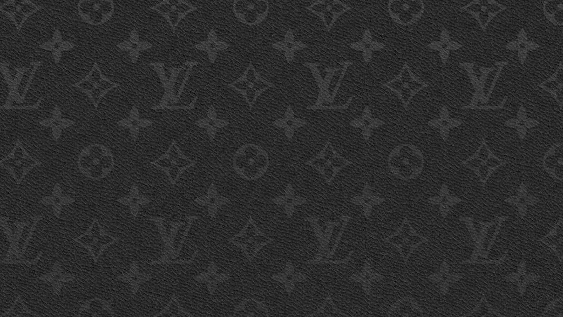 Mörktestetiskt Louis Vuitton-tryck. Wallpaper