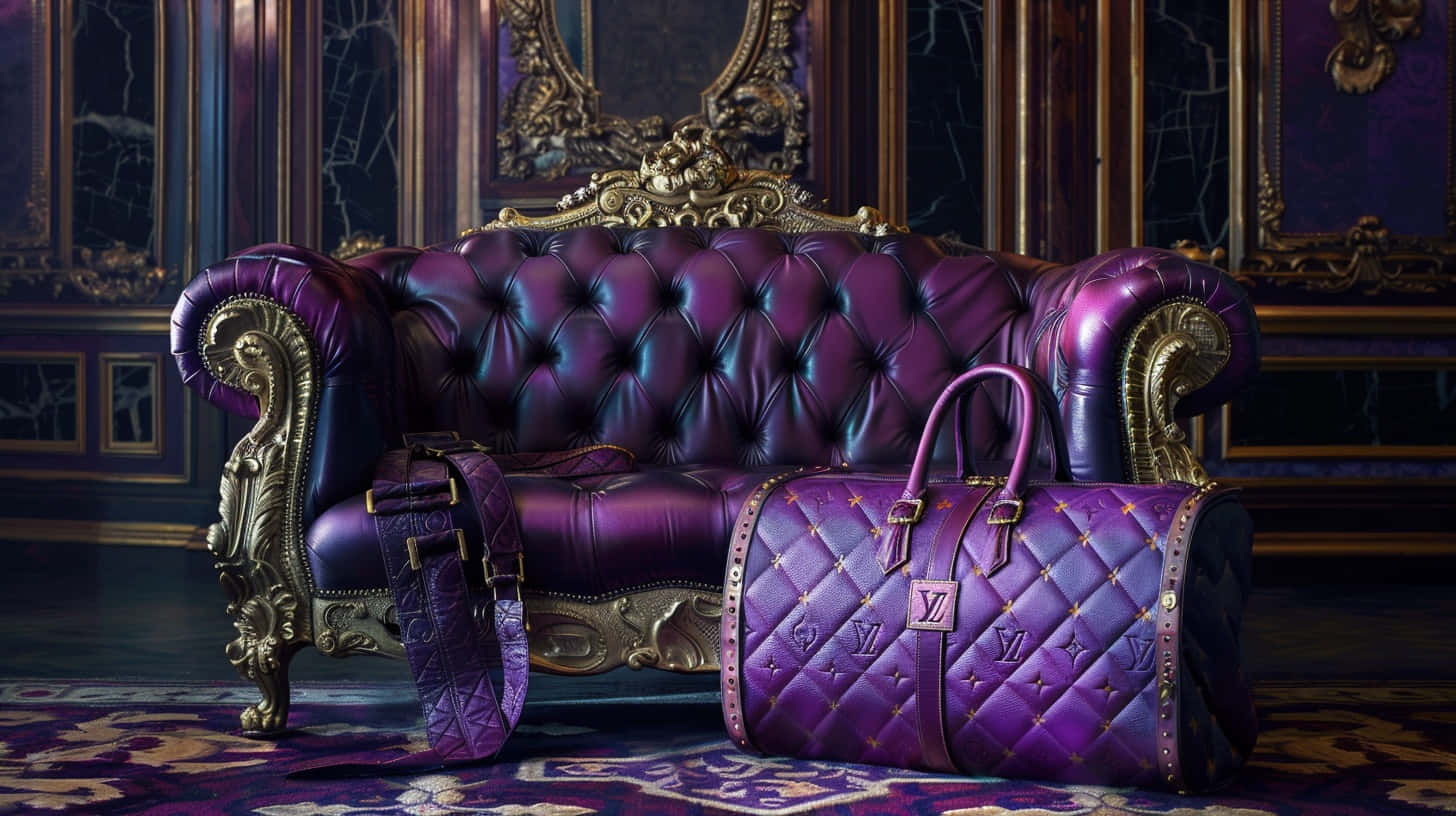 Louis Vuitton Purple Elegance Wallpaper