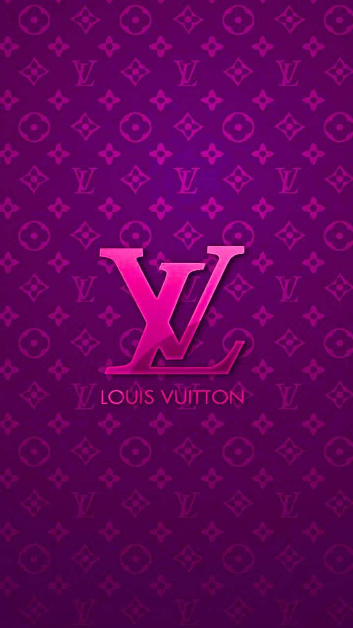Louis Vuitton Purple Logo Wallpaper Wallpaper