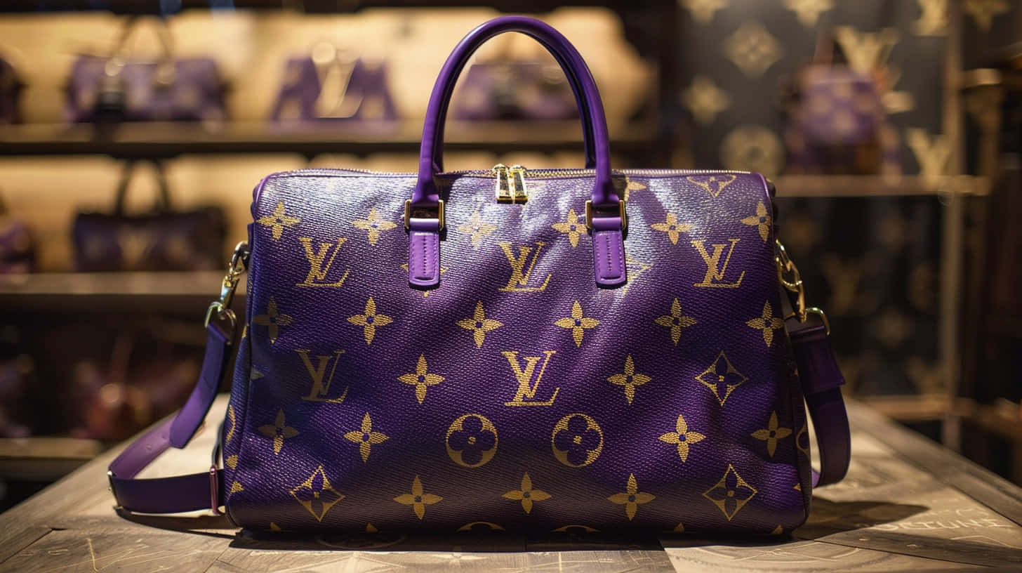 Louis Vuitton Purple Monogram Bag Wallpaper