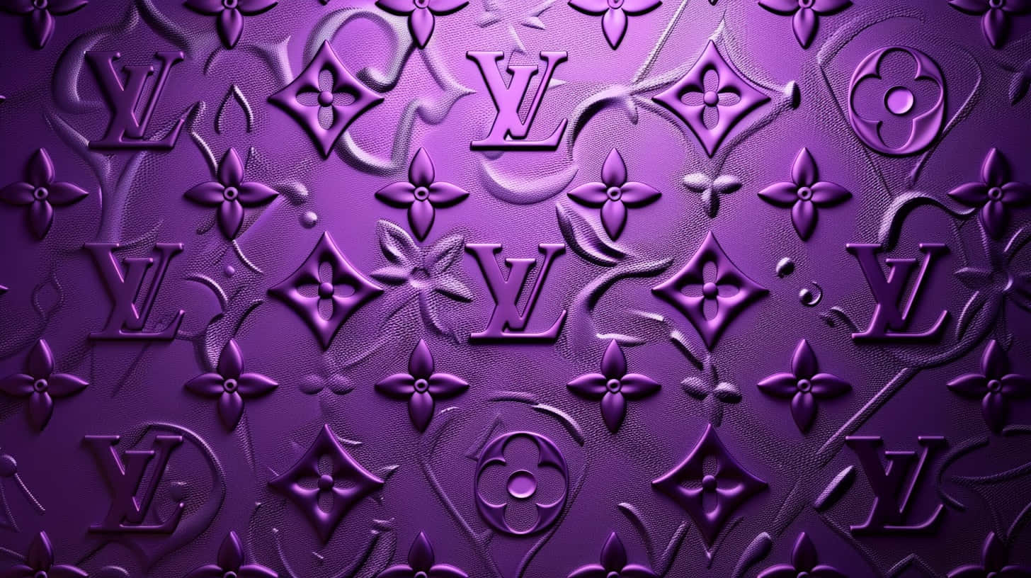 Louis Vuitton Purple Pattern Wallpaper