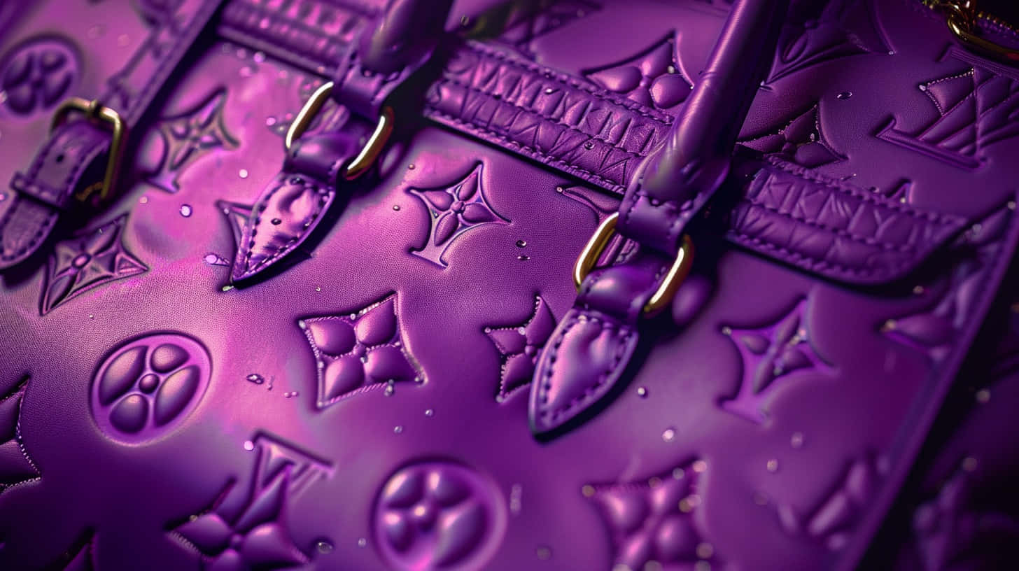 Louis Vuitton Purple Texture Detail Wallpaper