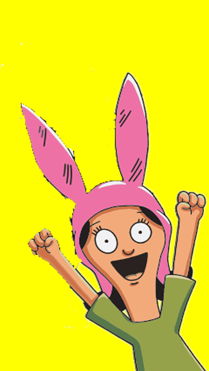 Louise Of Bobs Burgers Yellow Aesthetic Wallpaper