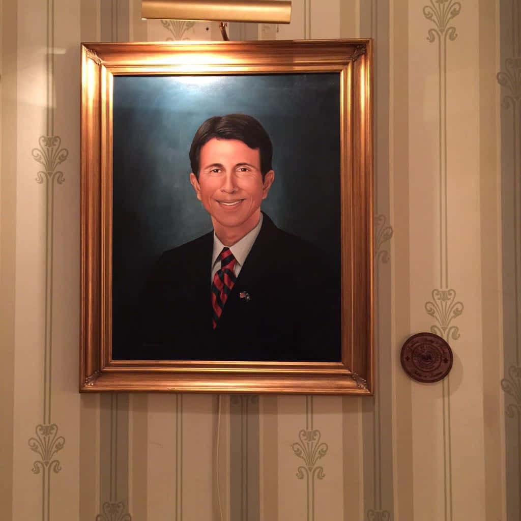 Retratodel Gobernador De Louisiana, Bobby Jindal. Fondo de pantalla